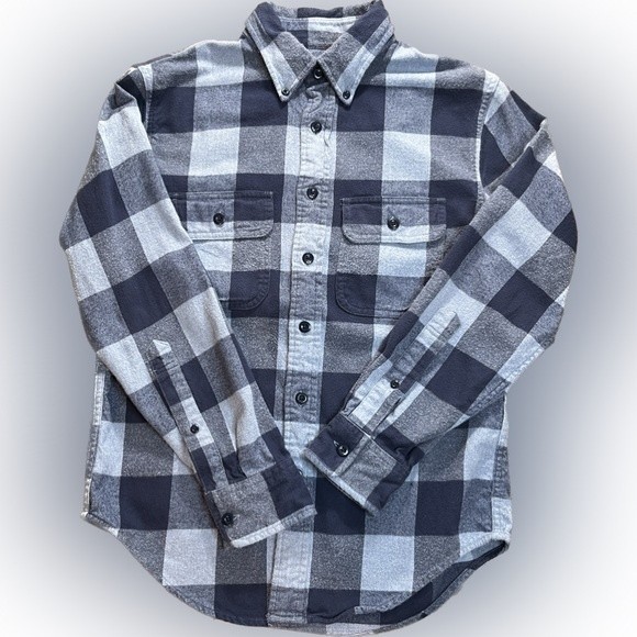Abercrombie & Fitch XS Flannel shirt soft button down check soft very good cond - Picture 3 of 10